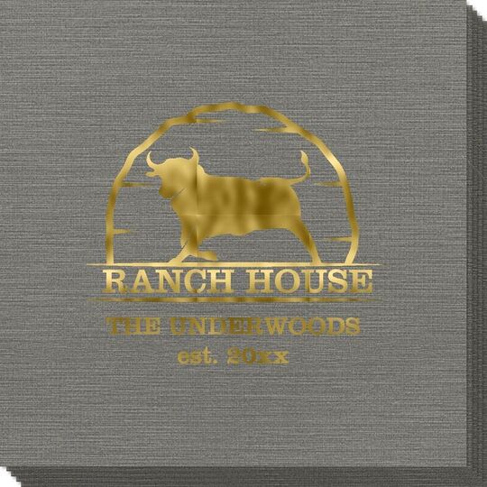 Bull Ranch House Bamboo Luxe Napkins